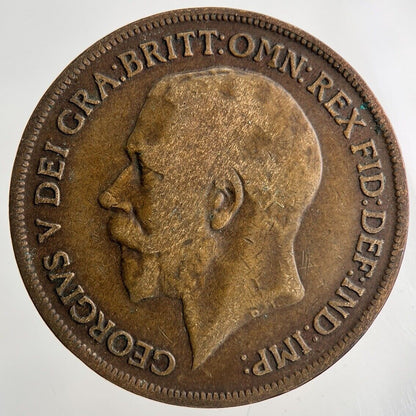 1914 George V One Penny Coin | Collectable Grade