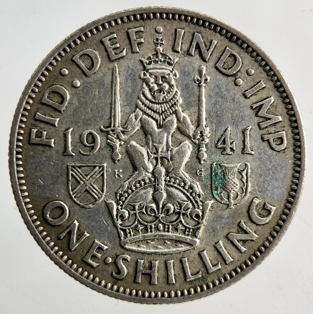 1941 George VI One Shilling Silver Coin | Fine Collectable Grade