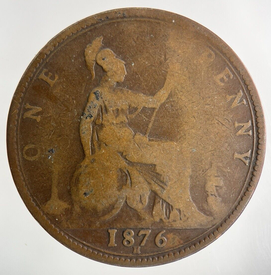 1876 - H Victoria One Penny Coin | Collectable Grade