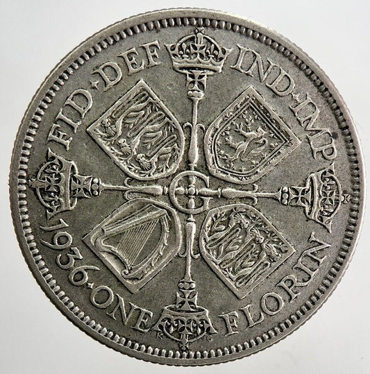 1936 George V Florin Silver Coin | Very High Grade | a8804