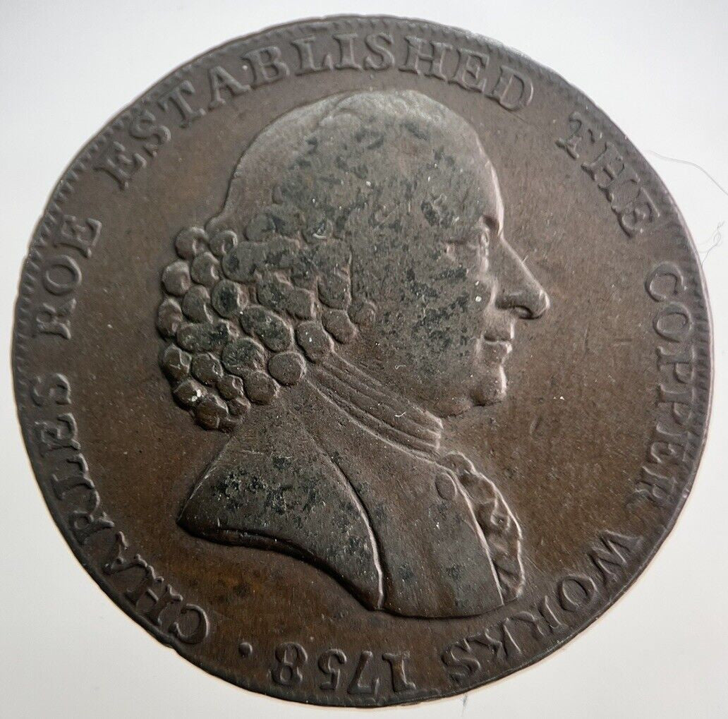 1791 Macclesfield Half - Penny Token Coin | Very High Grade | a7244