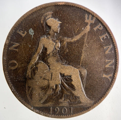 1901 Victoria One Penny Coin | Collectable Grade