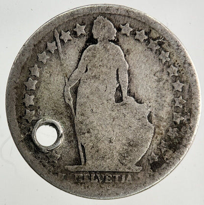 1881 Switzerland Swiss 1/2 Half Franc Silver Coin | Collectable Grade
