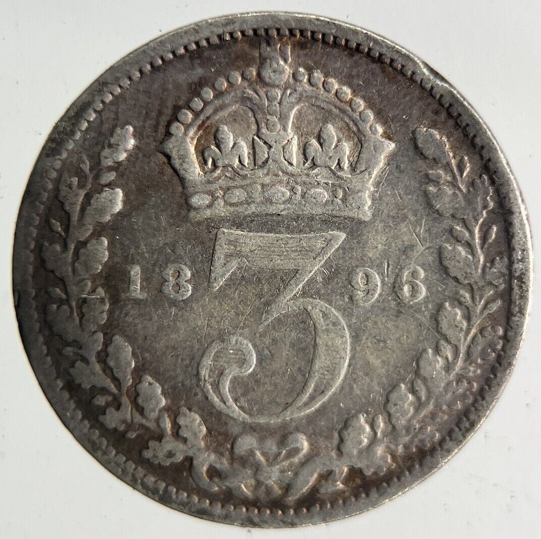 1896 Victoria Threepence Silver Coin | Collectable Grade