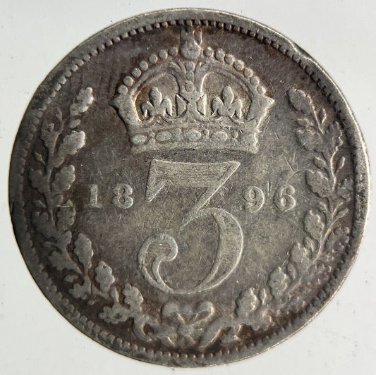 1896 Victoria Threepence Silver Coin | Collectable Grade