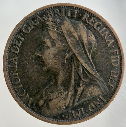 1899 Victoria One Penny Coin | Fine Collectable Grade