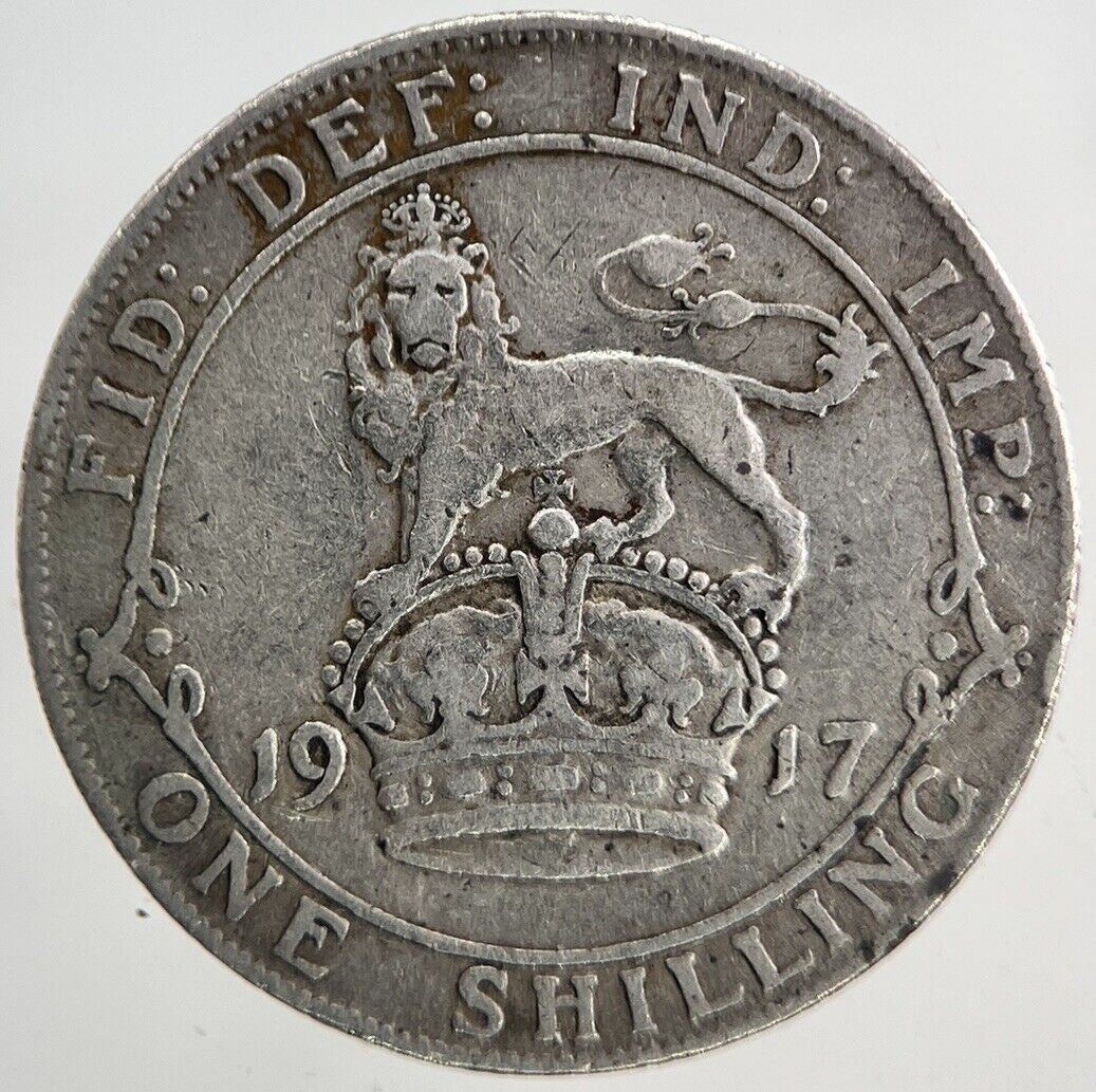 1917 George V Shilling Silver Coin | Collectable Grade