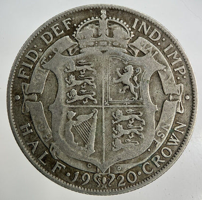 1920 George V Half - Crown Silver Coin | Fine Collectable Grade