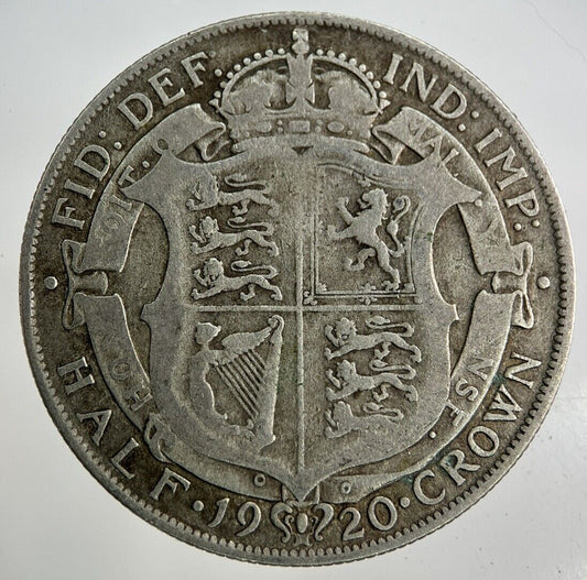 1920 George V Half - Crown Silver Coin | Fine Collectable Grade