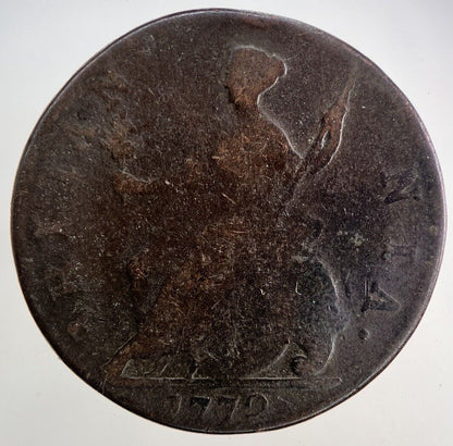 1772 George III 3rd Half - Penny Coin | Collectable Grade