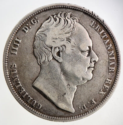 1834 William IV Half - Crown Silver Coin | Fine Collectable Grade