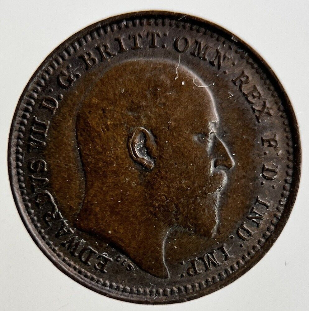 1902 Edward VII One Third Farthing 1/3 Coin | Very High Grade