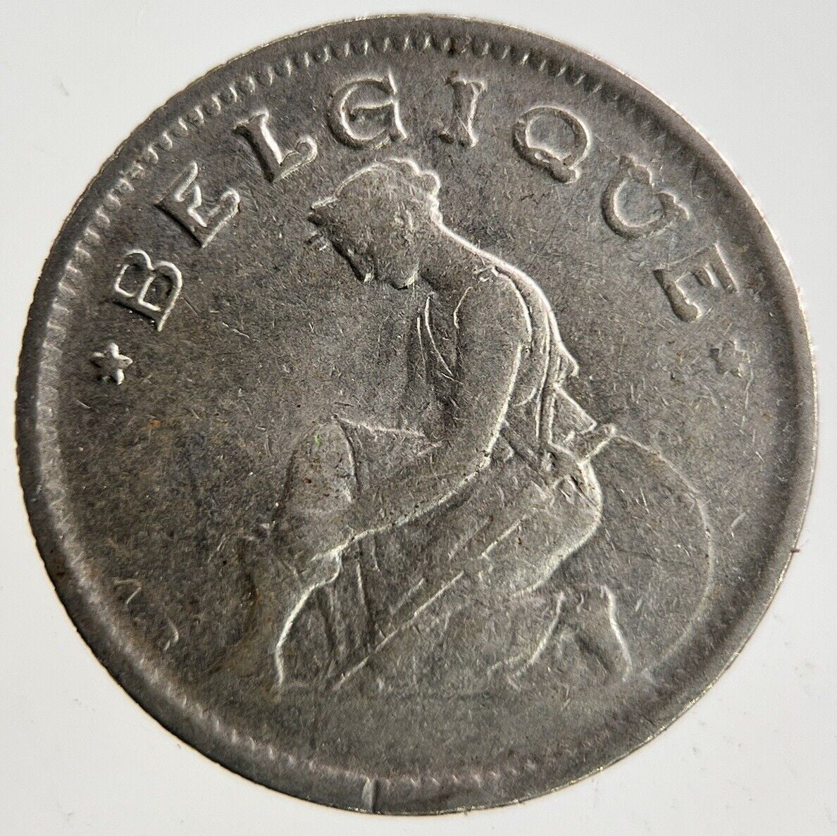 1922 Belgium 50 Centimes Coin | Fine Collectable Grade