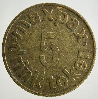 Maxpax Quality Drinks 5 Token Coin | Fine Collectable Grade