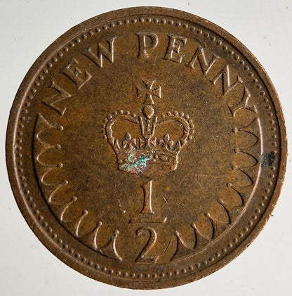 1971 Elizabeth II New 1/2 Half - Penny Coin | Very High Grade
