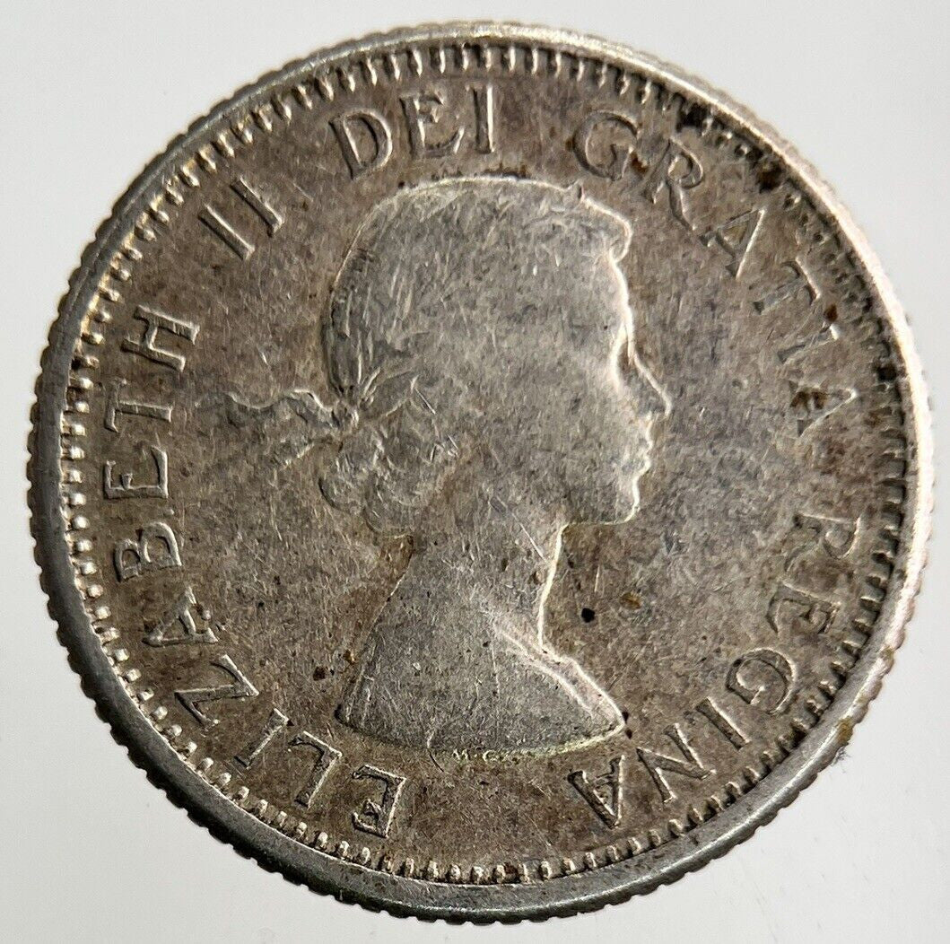 1959 Canada 10 Cents Silver Coin | Fine Collectable Grade