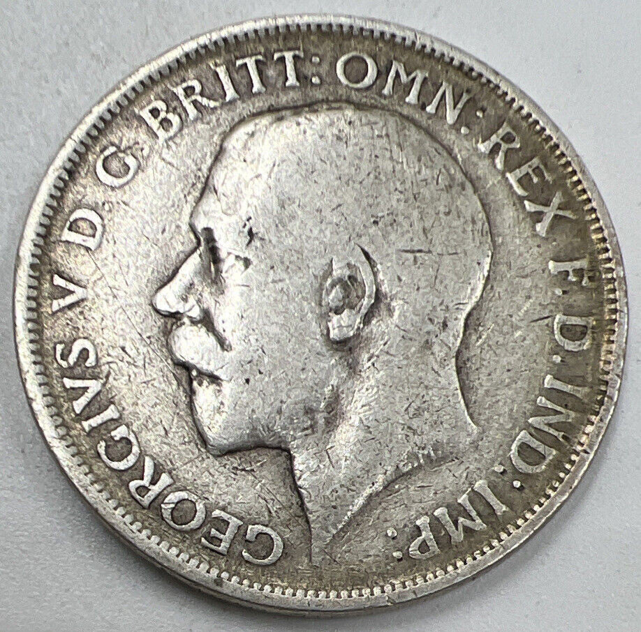 1918 Florin | British Silver Coin | King George V | Collectable Grade | a916