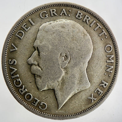 1922 George V Half - Crown Silver Coin | Fine Collectable Grade