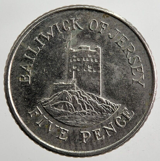 1991 Jersey 5p 5 Five - Pence Coin | Very High Grade | a4980