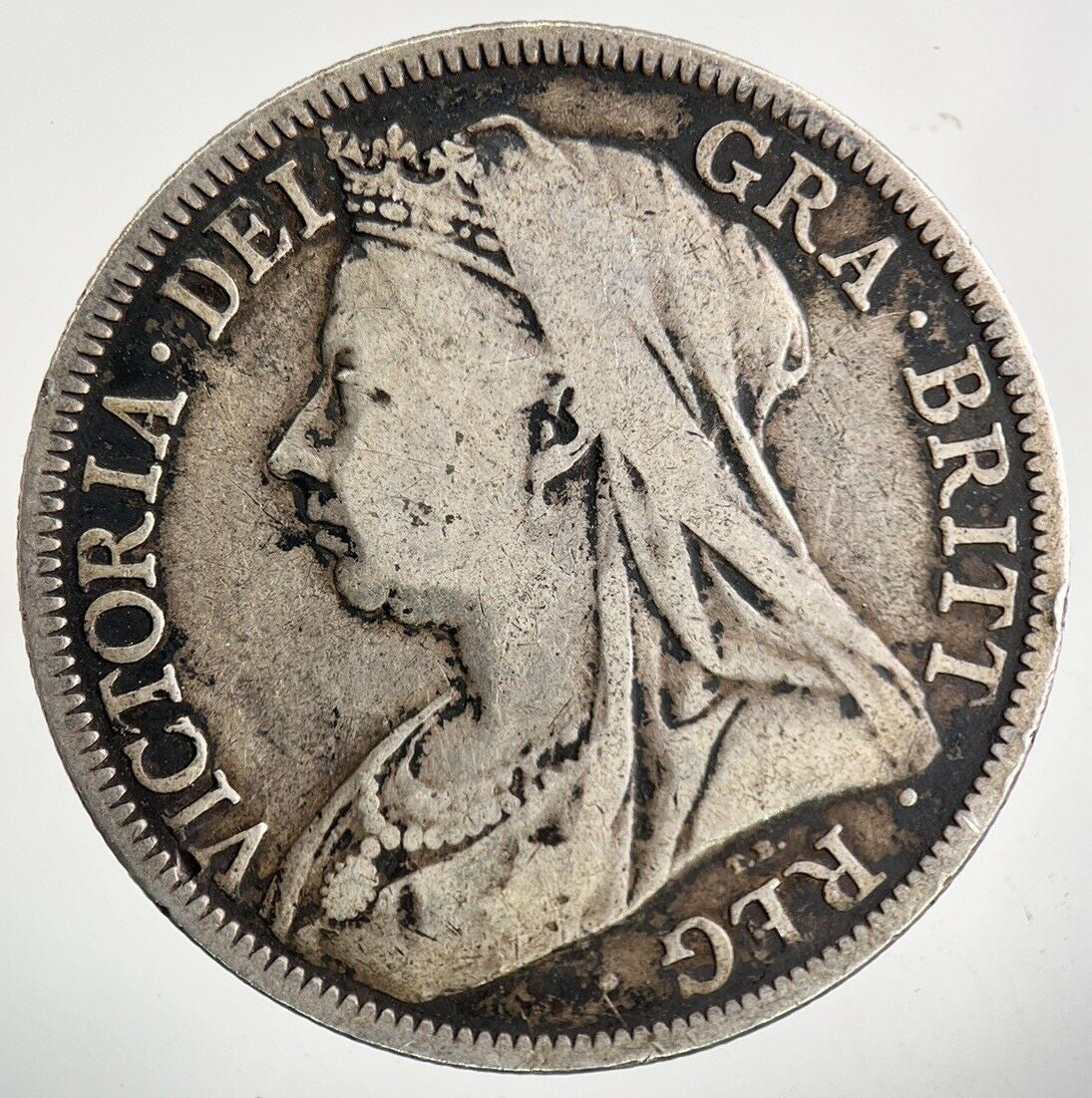 1897 Victoria Half - Crown Silver Coin | Fine Collectable Grade