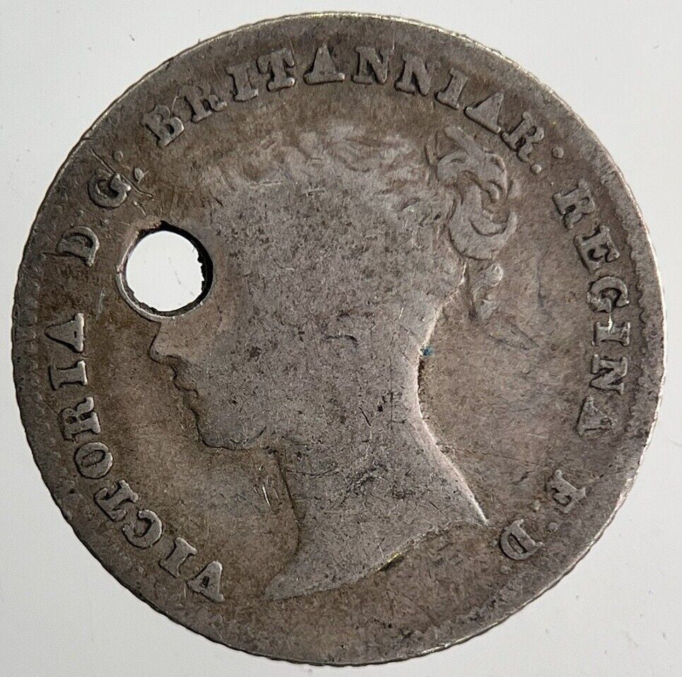 1855 Victoria Four-Pence Groat Silver Coin | Fine Collectable Grade | a6502