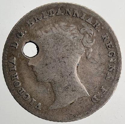 1855 Victoria Four-Pence Groat Silver Coin | Fine Collectable Grade | a6502