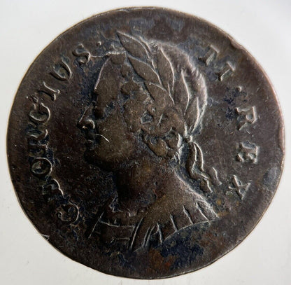 1741 George II 2nd Farthing Coin | Fine Collectable Grade