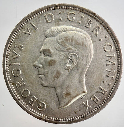 1939 George VI Half - Crown Silver Coin | Very High Grade | a3988