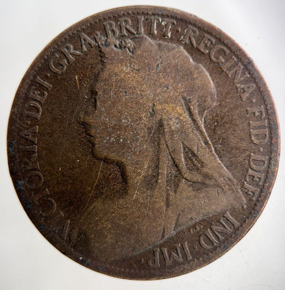 1897 Victoria One Penny Coin | Collectable Grade