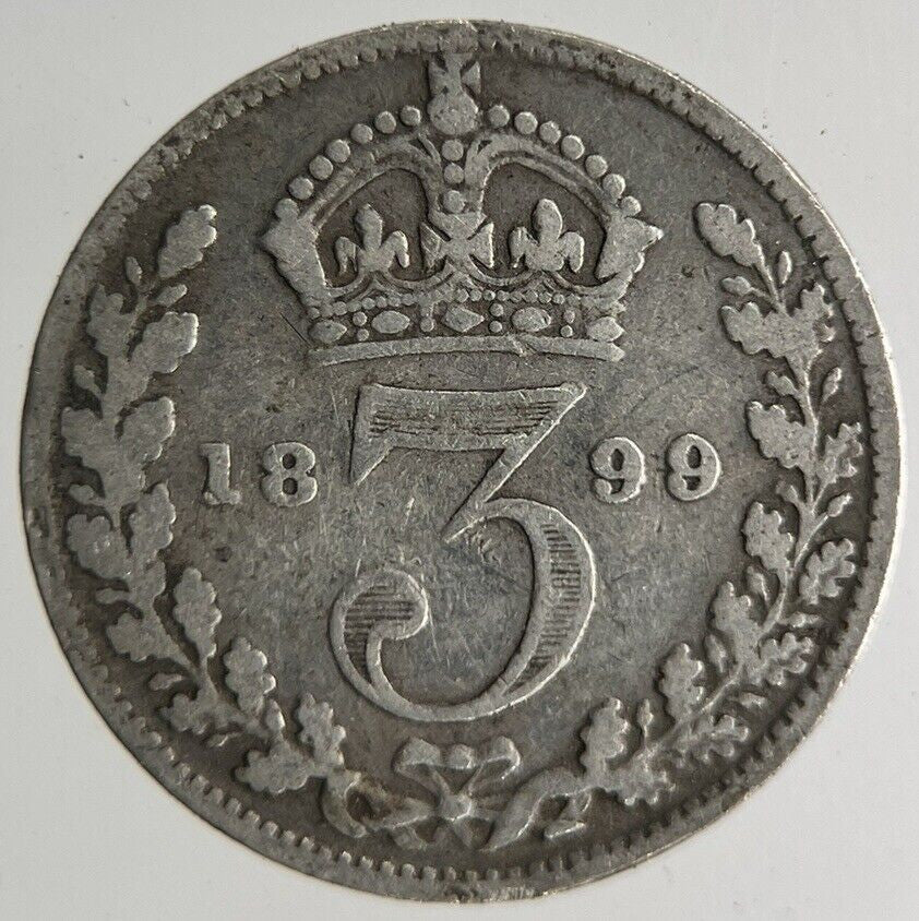 1899 Victoria Threepence Silver Coin | Collectable Grade