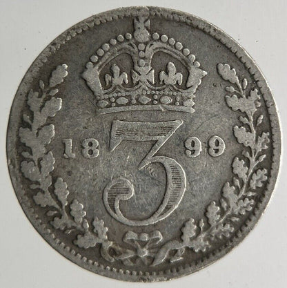 1899 Victoria Threepence Silver Coin | Collectable Grade
