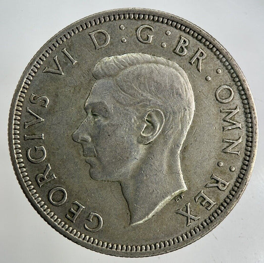 1945 George VI Half - Crown Silver Coin | Fine Collectable Grade