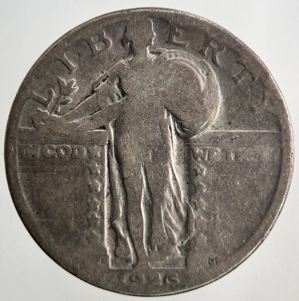 1926 - D US USA Standing Liberty Quarter Silver Coin | Collectable Grade