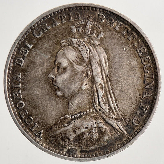 1887 Victoria Threepence Silver Coin | Very High Grade | a9033