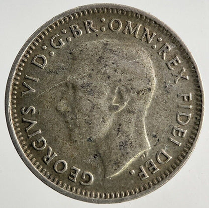 1950 Australia Threepence Silver Coin | Fine Collectable Grade