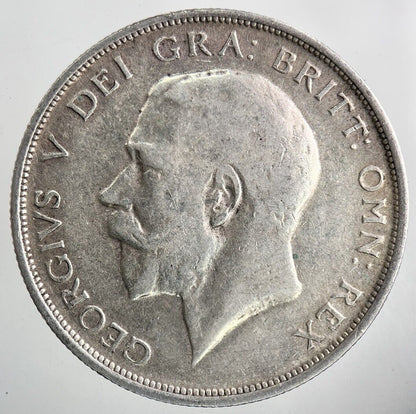 1914 George V Half - Crown Silver Coin | Fine Collectable Grade