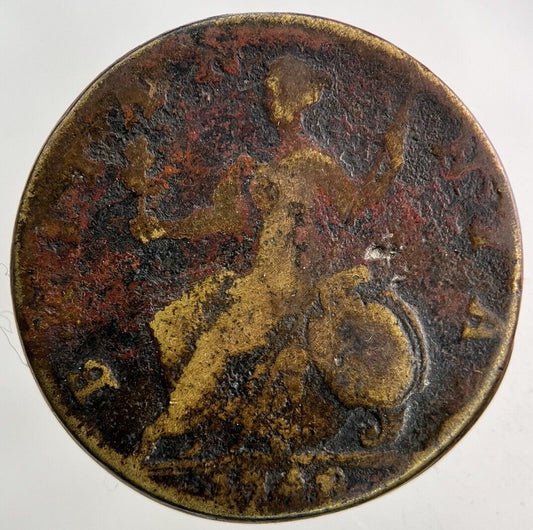 1748 George II 2nd Half-Penny Coin | Collectable Grade