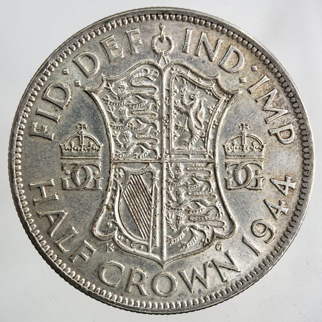 1944 George VI Half - Crown Silver Coin | Very High Grade
