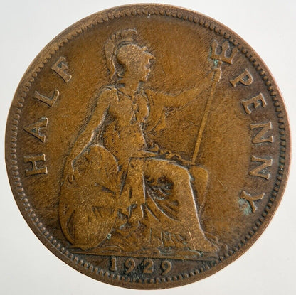 1929 George V Half - Penny Coin | Collectable Grade