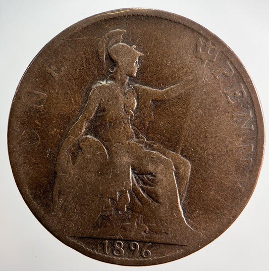 1896 Victoria One Penny Coin | Collectable Grade