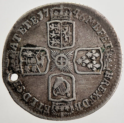 1746 George II 2nd Sixpence Silver Coin | Collectable Grade | a2606