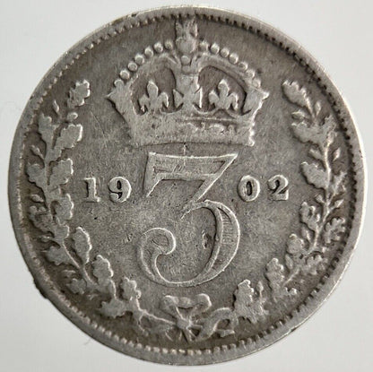 1902 Edward VII Threepence Silver Coin | Collectable Grade