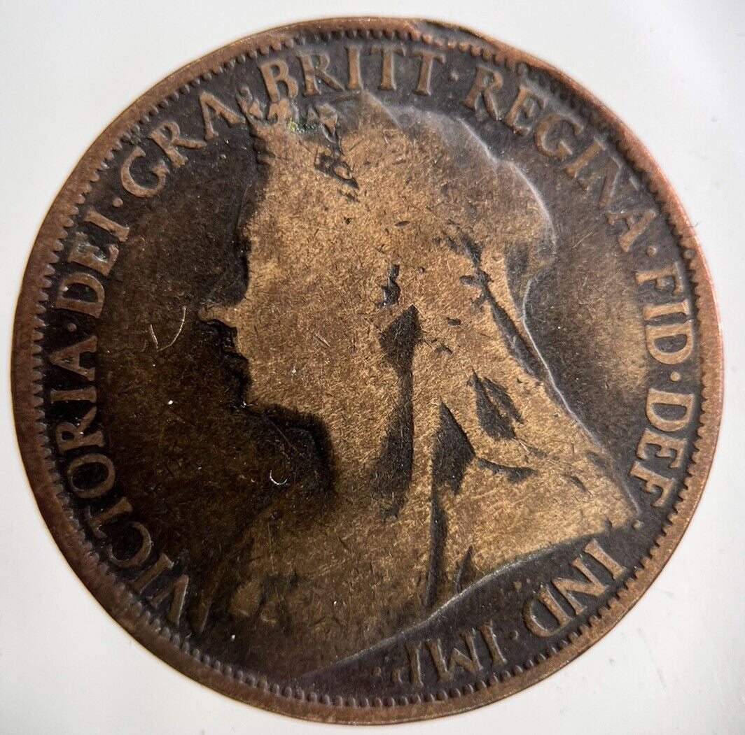 1896 Victoria One Penny Coin | Collectable Grade