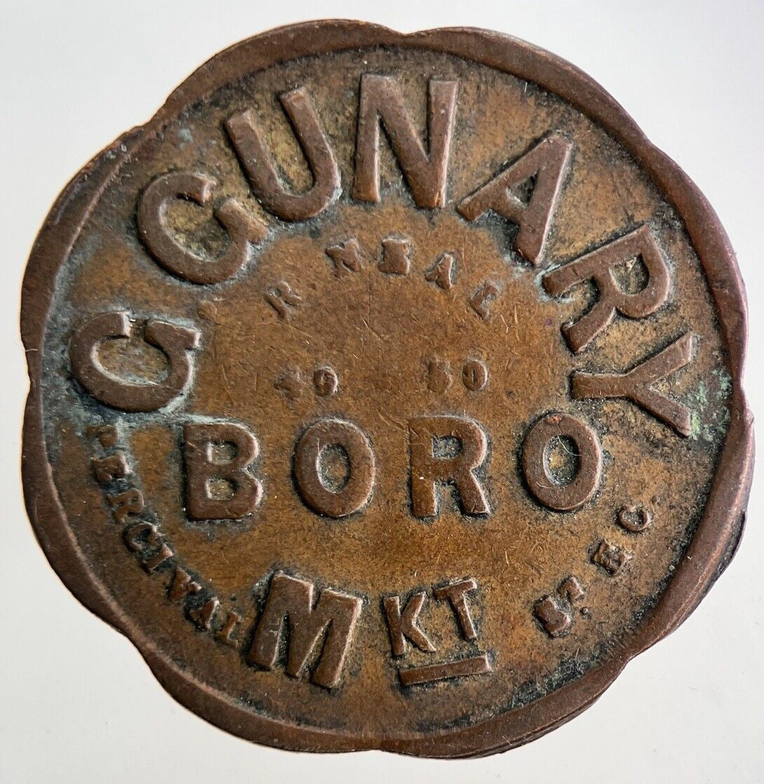 British G . Gunary Boro 1s Token Coin | Collectable Grade