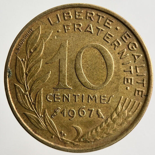 1967 France 10 Centimes Coin | Fine Collectable Grade