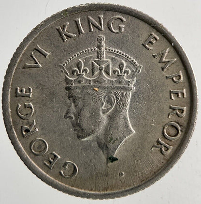 1946 Engraved India 1/4 Quarter Rupee Coin | Very High Grade