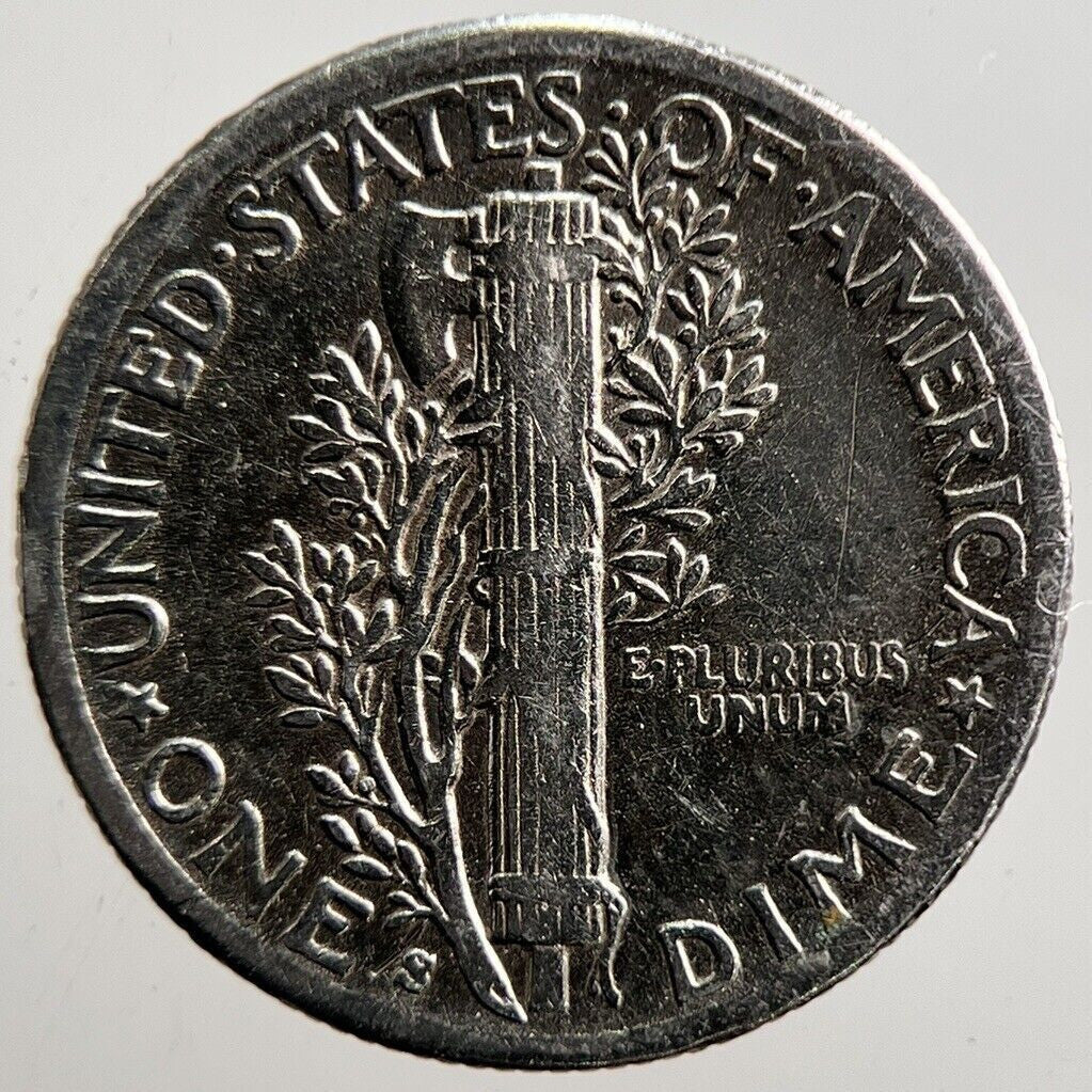 1943 - S US USA Mercury Dime Silver Coin | Collectable Grade | a3560