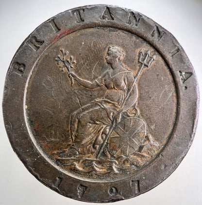1797 George III Cartwheel Two - Pence Coin | Very High Grade | a3872