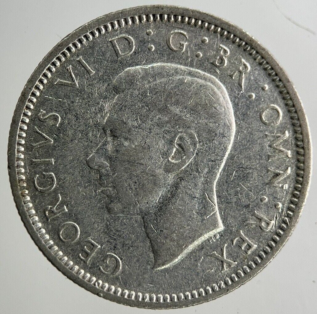 1942 George VI Sixpence Silver Coin | Fine Collectable Grade