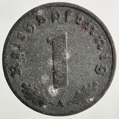 1941 Germany Nazi 1 Pfennig Coin | Fine Collectable Grade